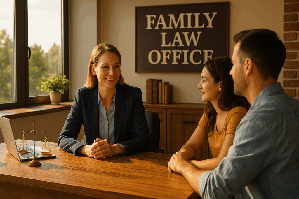An overview of legal assistance provided by a family law office.