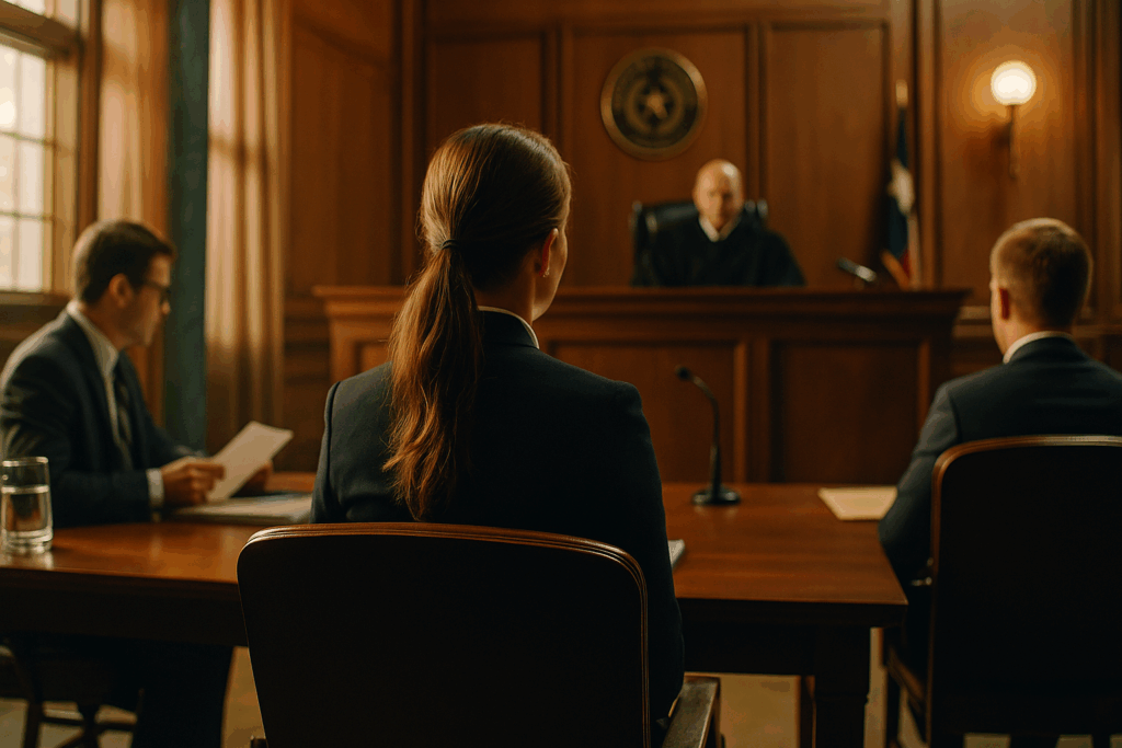 Preparing for courtroom conduct during a custody hearing.