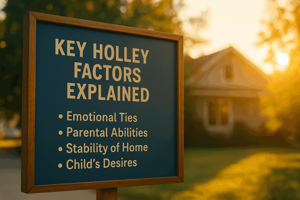 Key Holley Factors Explained Texas Custody and the Holley Factors