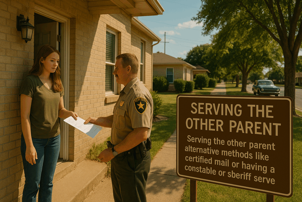 Serving the Other Parent Filing for custody in the correct Texas county