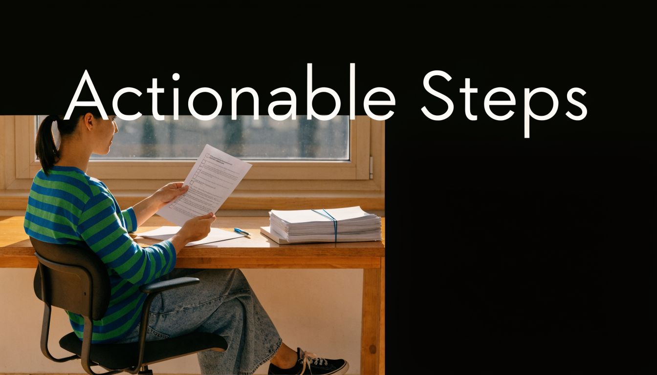 A person sitting at a desk by a window reviewing important legal documents in a bright room.