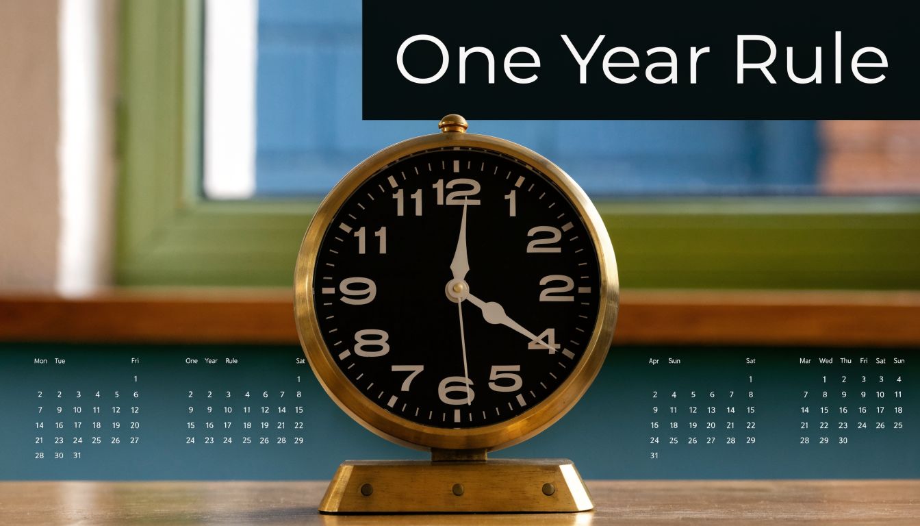 A vintage alarm clock centered on a desk with monthly calendar grids visible in the background.